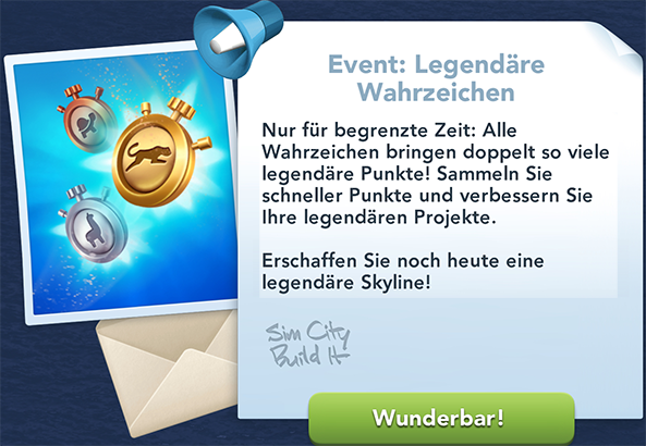 Event Legendäre Wahrzeichen Info