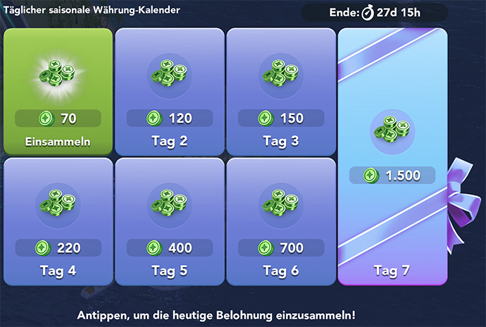Täglicher Kalender Info