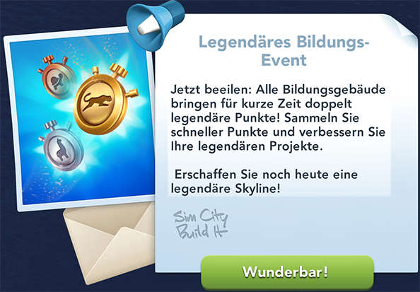 Legendäres Bildungs Event Info