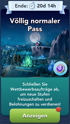 Völlig normaler Pass Start