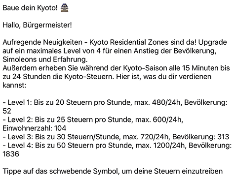 Baue dein Kyoto! Info