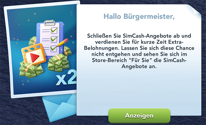 SimCash Angebote info