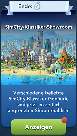 SimCity Klassiker Showroom Start