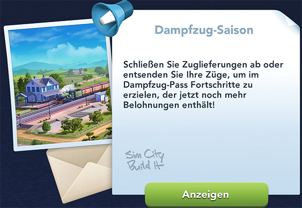 Dampzug Saison Info