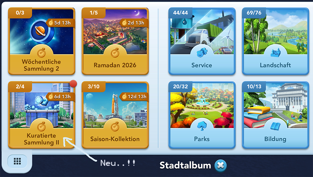 Der kuratierte Sammlung Info1