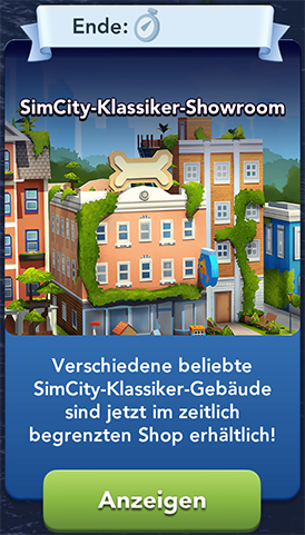 Der SimCity Klassiker Showroom Start
