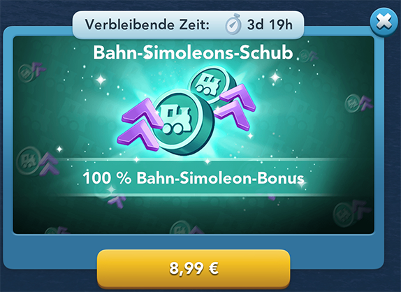 Bahn Simoleons Bonus Info