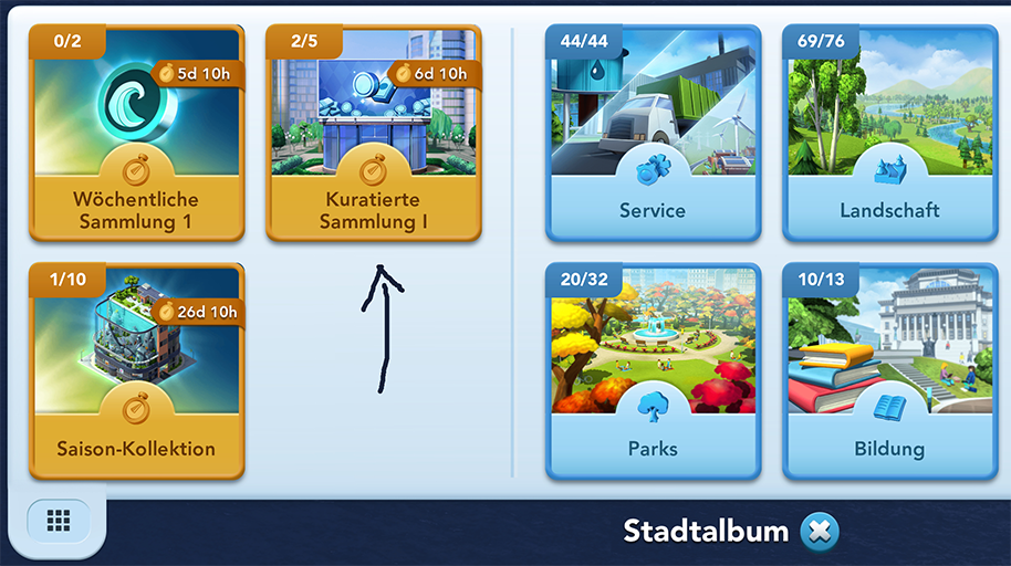Der kuratierte Sammlung Info1