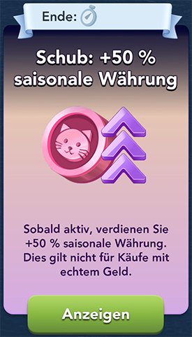 Schub+50 saisonale Währung2 Start