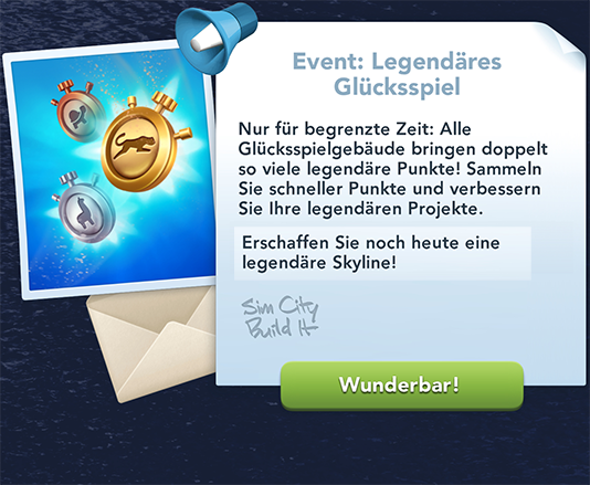 Legendäres Glücksspiel Info