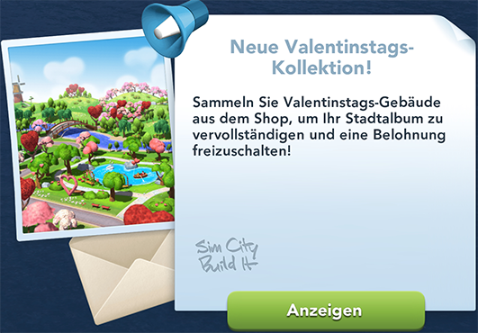 Valentinstags Stadtalbum Info