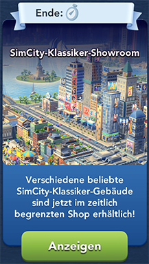 Der SimCity Klassiker Showroom Start