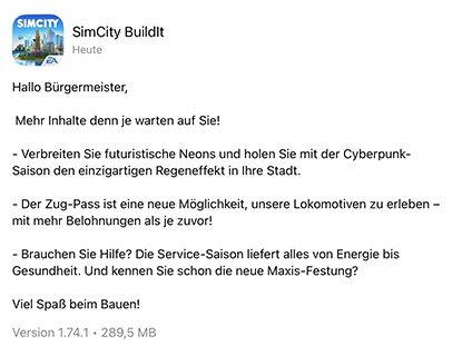 Neues Update Ver.1.74.1 29.01.26