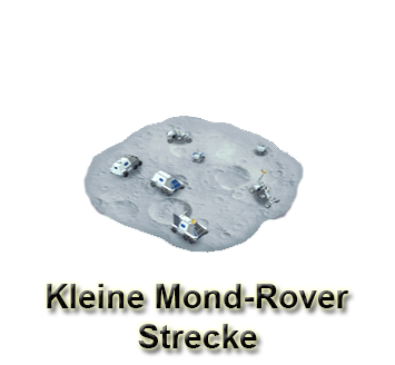 Kleine Mond Rover Strecke