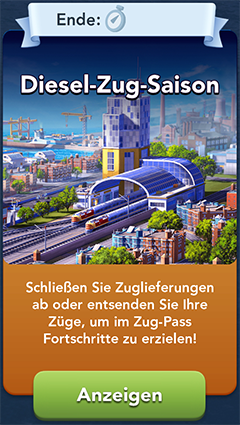 Diesel Zug Saison Start